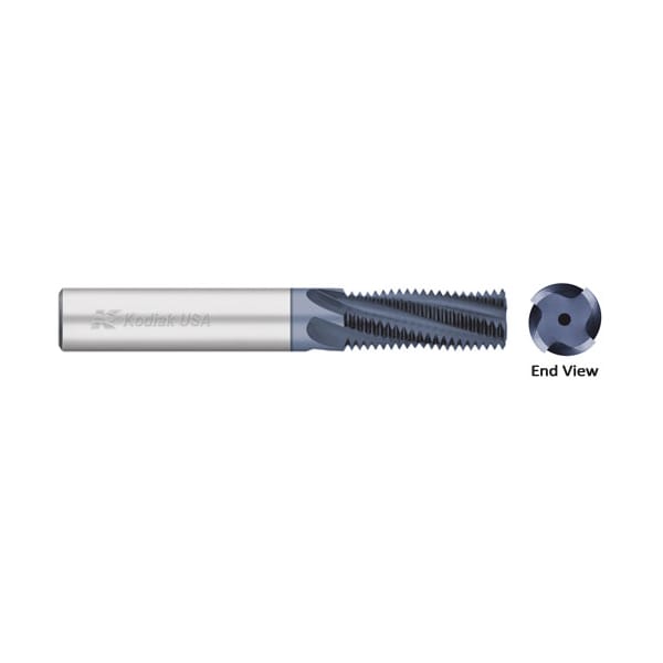 Kodiak Cutting Tools KODIAK164305 USA Made Solid Carbide End Mill, TiCN